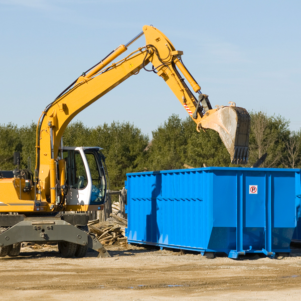 can i choose the location where the residential dumpster will be placed in Flute Springs OK